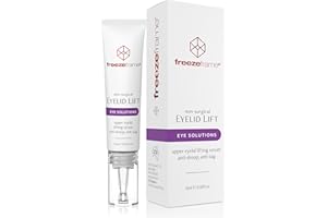 freezeframe - Eyelid Lift, Clinical Lifting Eye Gel and Eye Serum, Lifts and Opens Eyes, Anti-droop, Anti-sag Treatment with Bio-mimetic Peptides and Hyaluronic Acid (15ml)