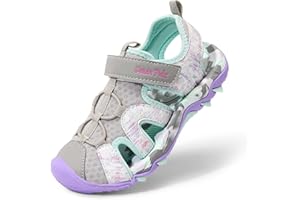 DREAM PAIRS Kids Sandali Sportivi per Bambini Unisex Estivi Scarpe da Trekking con Punta Chiusa per Sport all'Aria Aperta Ragazzi