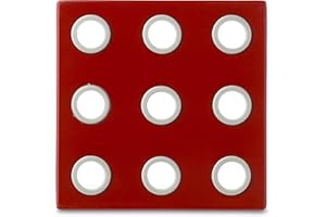 Rosti Mepal Domino Dessous de plat en mélamine et silicone Rouge Luna