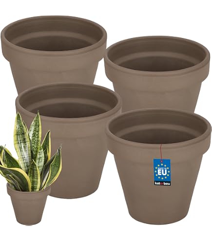 Sottovaso Rotondo Siena Garden Basic 50x18 Cm – Terracotta In Plastica - 2