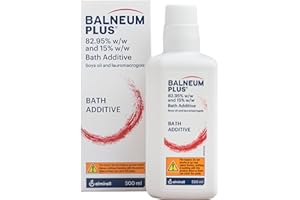 Balneum Plus Bath Additive - Bath Oil with Lauromacrogols & SOYA Oil for Intensive Hydration, Softening & Soothing of Itchy & Dry Skin, Relaxing Bath Soak for Women & Men, 500ml (Packing May Vary)