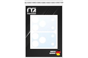 M2MEDIEN Aufkleber für iPhone 17 Pro Kameraplateau – Dicker Vinyl-Skin zum Abdecken des Hüllen-Ausschnitts & Schutz des Aluminiums (iPhone 17 Pro Max Plateau Sticker, Transparent Matt/Rau)