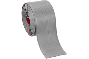 PATIKIL Self Adhesive Floor Transition Strip 7.6cm x 3 Meters Vinyl Flat Divider Flooring for Joining Floor Gaps Carpet Transition Floor Tiles, New Gray Wood Grain