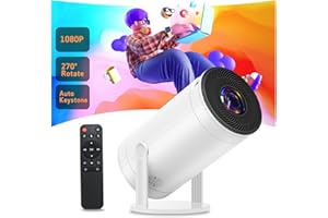 Projecteur Weelikeit Mini projecteur 4K avec Haut-Parleur pour projecteur de cinéma Maison, projecteur Bluetooth natif 1080P, projecteur extérieur pour HDMI/USB/Smartphone/TV Box/Ordinateur Portable