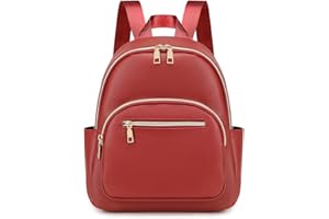 JIANLINST Rucksack n Klein PU Leder Cityrucksack Mini Rucksacktasche Wasserdicht Tagesrucksack Frauen Kleiner Tasche Daypack