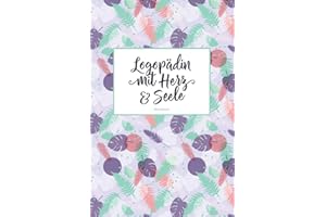 Logopädin mit Herz & Seele Notizbuch: 120 Blanko Seiten mit hilfreichem Punktraster | Als liebevolle Geschenkidee für Logopädinnen | Soft Cover | Coverdesign: Garden Sunset