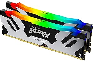 Kingston Fury Renegade Schwarz RGB 32GB 6400MT/s DDR5 CL32 DIMM Desktop Gaming Speicher (Kit mit 2 ) - KF564C32RSAK2-32