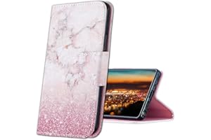 MRSTER Xiaomi Redmi Note 4 Funda, Xiaomi Redmi Note 4X Cover, Ultra Slim Carcasa Protección de PU Cuero Funda con Stand Función para Xiaomi Redmi Note 4 / Note 4X. HX Pink Marble