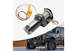 SINDIPANDA Verricello elettrico, 900 kg/200 kg, con controller per fuoristrada, ATV, dispositivo di sollevamento/trazione, 6 m di lunghezza