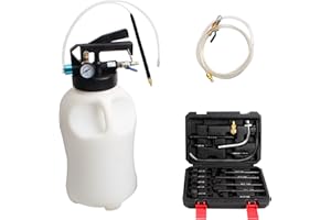 CCLIFE 10L Outil de Remplissage d'huile de Boîte de Vitesses avec 15 adaptateurs Kit de Remplissage d'huile de Transmission