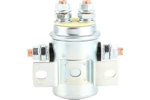 EVGATSAUTO 12V 200A Winch Contactor Solenoid, Universal Solenoid Relay for ATV Winch Club Car 12V Marine