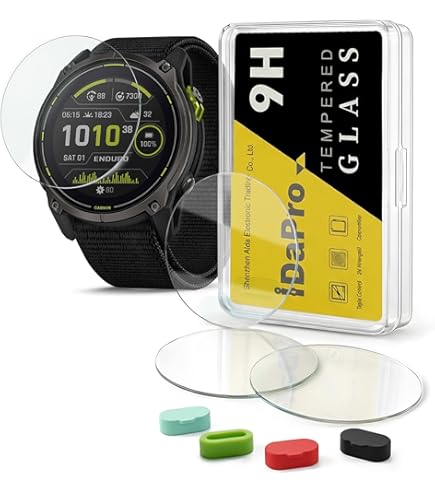LOKEKE Pellicola Vetro Temperato Per Garmin Epix Pro 51mm E Fenix 7X: Protezione Schermo 0.3mm, Durezza 9H, Anti-Impronte, Facile Applicazione