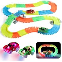 Pista De Carreras En Bucle Para Niños De 3 A 6+ Años | Set De Coches Sin Pilas Con Sistema De Puntuación Por Colores Y Modo Equipos