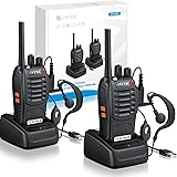 Walkie Talkies,eSynic 2Pcs Professional Rechargeable Walkie Talkies 2 Way Radio Long Range Portable Adult Walkie Talkie With 