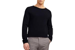 JACK & JONES Herren Strickpullover Rundhals Basic Langarm Sweater Baumwolle Shirt JJEHILL