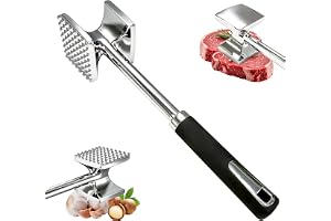 Kötthammare kötthammare rostfritt stål 27 cm rivhammare dubbelsidig kötthammare biffhammare non-stick köttmjukgörare köttplätering meat Tenderizer kökshammare för biff kyckling gris