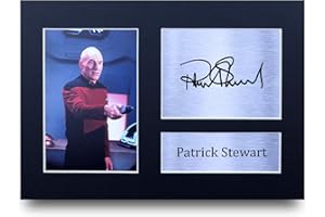 HWC Trading Patrick Stewart A4 Ungerahmt Signiert Gedruckt Autogramme Bild Druck-Fotoanzeige Geschenk Für Star Trek Tv-Show-Fans