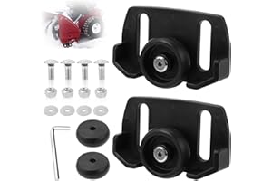 GOSKNOR 17pcs Universal Roller Skid Snow Thrower Shoes Kit, Durable Snowblower Skid Shoes Replacement Parts Snow Blower Skid Shoes with Wheels Easy To Use Practical Accessories