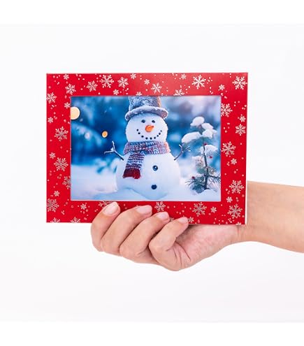 6x Weihnachtskarten Mit Fotorahmen & Umschlägen – Personalisierbar, Aztekisches Design