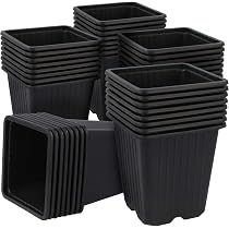 MEIYAXINWIN Set da 10 Vasi da Fiori con Sottovaso, Vasi da Piante in Plastica 14 cm Decorativi Colorati con Fori di Drenaggio Multipli, Set di Vasi per Piante da Interno e Giardino