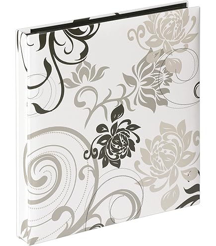 Album Photo Flowers3 - 2 Albums, 200 Pochettes 11x15 Cm, Couverture Dorée