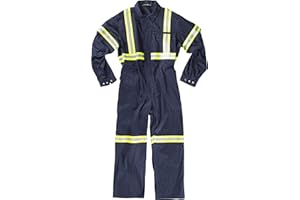 WORKTEAM Work Team Buzo con Cierre de Cremallera Oculta. Cintas Reflectantes Bicolor. Hombre