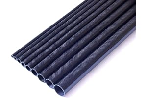 KANATA CARBON 1x OD 10mm x ID 8mm x 1000mm (1 M) 3k Carbon Fiber Tube (Roll Wrapped) UK Stock~