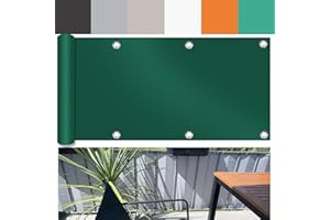 UFAMILUK brise vue balcon cache vue balcon brise vue toile jardin occultant terrasse sur mesure resistant portail exterieur bache pour balcon jardin exterieur anthracite gris blanc impermeable protection