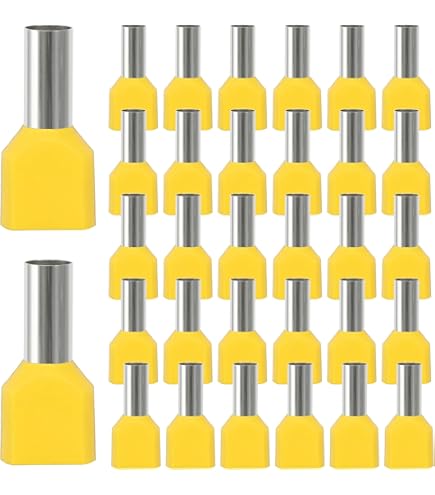 Twin Adereindhuls -2x 2,5 mm2 - L= 10mm - Grijs (Telemech.) - 250st