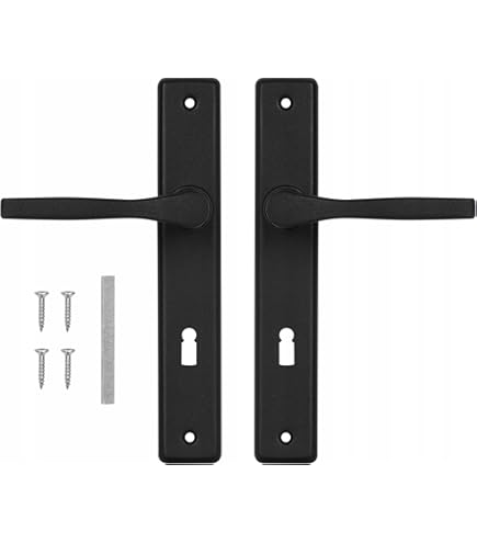 6 Maniglie Per Mobili Nere In Nylon - Distanza Fori 120mm, Per Cucina, Armadi, Design Moderno - Foto 3