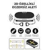 Kochler 2D Titreşimli Egzersiz Aleti, Bluetooth Hoparl&ouml;rl&uuml; Kondisyon Cihazı, 200W Tek Motorlu, 120 Hız Seviyeli, Uzaktan Kuma