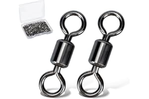 Piscorush Angelwirbel Wirbel Angeln Tönnchenwirbel Angelzubehör Wirbel Set Extra Stark zum Raubfischangeln auf Hecht #14-12/0