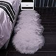 Modern Super Soft Fluffy Faux Sheepskin Area Rug, Shaggy Plush Runner Rugs For Bedroom Living Room Kids Room Bedside Carpet Decor
