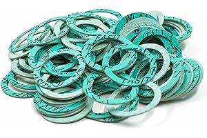 KINETICS LINE Joint Plat en Fibre 56 x 43.5 x 2 mm pour Joint 2" (50/60 mm) 100 Pièces Plomberie, Chauffage, Climatisation, Robinets, Pompes, Domestiques et Industrielles (Jusqu'À 180°C)