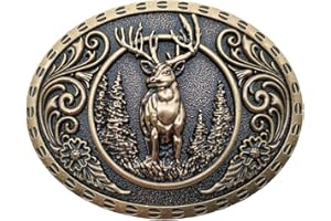 Xwest Wild Stag Belt Buckle Deer Buckles