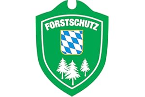 ‎TACFIRST TacFirst Unisex – Erwachsene Forstschutz Bayern Autoschild, Grün, One Size