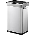 EKO Horizon Sensor Bin 45L, Touchless Automatic Rubbish Bin, Soft Close, Perfect for Kitchen & Home, Stainless Steel