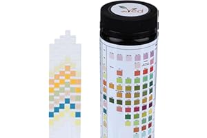 Bandelettes de test d'urine VED 100 x 14 en 1 | Bandelettes de test d'urine à 14 paramètres pour l'urobilinogène, la bilirubine, la cétone, le sang, les protéines, la densité, le pH.