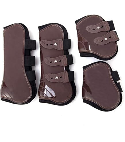 Set 4 Ghette Da Salto HKM Per Pony - Con Fodera, Anatomiche, Lavabili - Foto 7