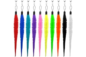 INNOHHUSTLE 10 sztuk wkładów do zabawek dla kota robaka, wymienne robaki, interaktywna różdżka dla kotów, interaktywna zabawka dla kotów, do zabawy i pościgu (wielokolorowe)