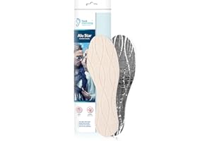 Foot Morning – Wkładki Zimowe Alu-Star (1 Para) – 3 Warstwy Aluminium, Pianka Polietylenowa i 100% Cienkiej Wełny – Wielowarstwowe Wkładki Izolacyjne do Butów Zimowych, dla Mężczyzn i Kobiet (43 EU)