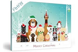PetPäl Calendario Adviento para Perros 2025 - Los más sabrosos Snacks y golosinas para su Perro en Navidad - Galletas para Perros saludables - Sin Granos, Gluten, Azúcar, Sal - Made in Germany