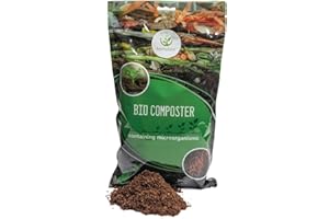 Hortulani BioComposter - Compostaje Natural con compostador y Acelerador para Crear el Mejor Compost para Las Plantas de su jardín (500g por 5m3)