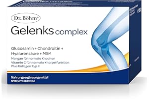 ‎DR BÖHM Dr. Böhm Gelenks complex: Für Knorpel, Knochen und Gelenke, Wirkstoffkombination aus Vitaminen, Mikronährstoffen sowie Gelenk- und Knorpelbestandteilen, 120 Tabletten