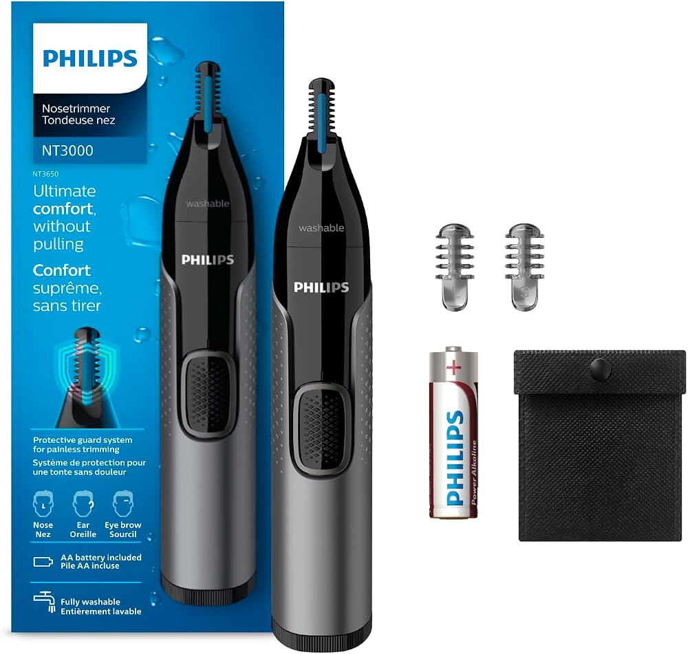 Philips 3000 Serisi Burun, Kulak ve Kaş Düzeltici, Koruyucu Sistem, Kolay Temizleme, NT3650/16