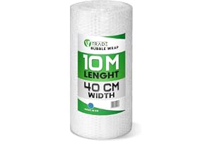 V1 Trade Bubbelplast 30cm x 20m - Skyddsplast för Mindre Paket och Flytt
