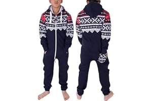 NOROZE Pyjama à Capuche Mixte Combinaison Une Pièce Onesie pour Enfants Garçons Filles