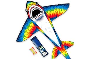 SGftre - Shark Kite for Kids and Adults,Easy to Fly,1100m Single Line Beach and Park Kite for Family Outdoor Games & Activities