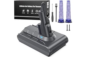 KEENSTONE Battery for Dyson V7-6500mAh Replacement Battery for Dyson V7 SV11 Compatible with V7 Animal V7 Absolute V7 Fluffy V7 Trigger V7 Motorhead and Total Series Vacuum Cleaner