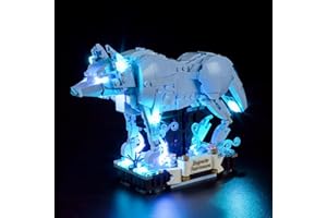 BRIKSMAX Kit d'Éclairage à LED pour Harry Potter Expecto Patronum (Loup) - Compatible avec Lego 76414 Blocs de Construction - Modèle Non Inclus